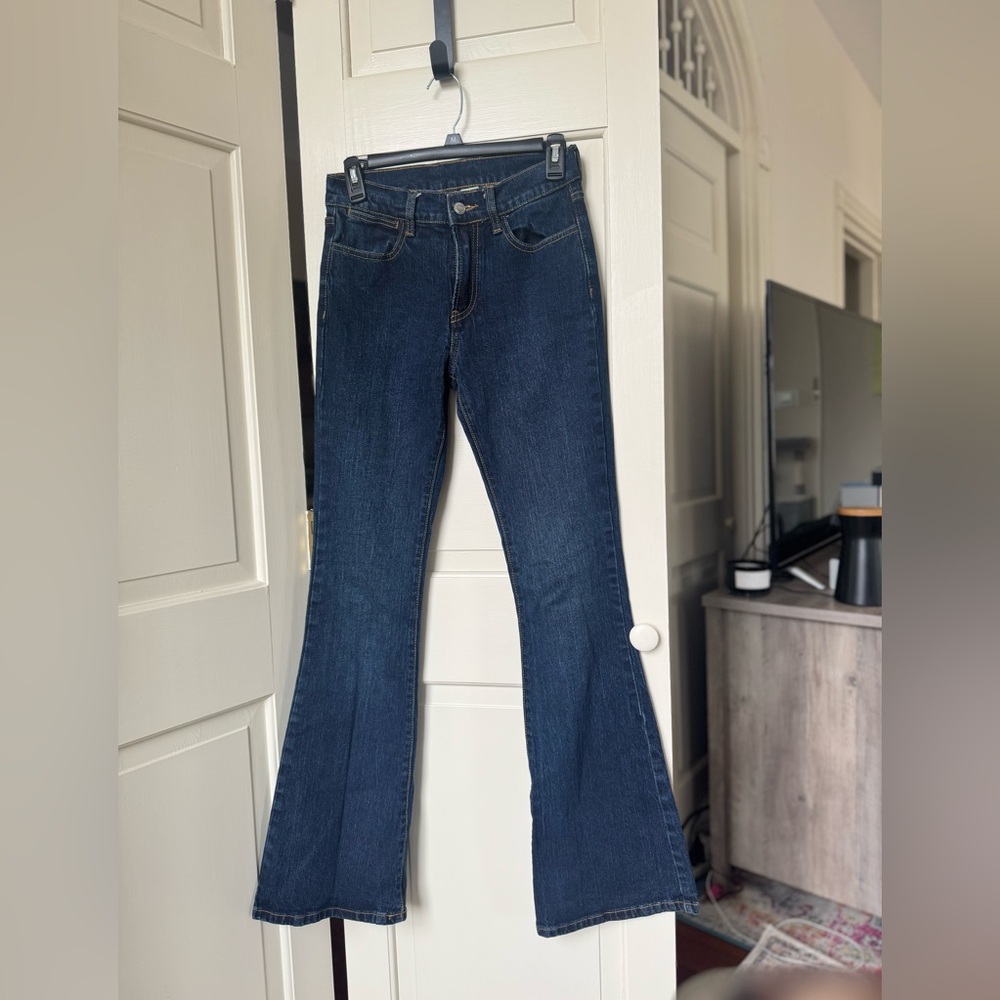 Brandy Melville John Galt Dark Wash Denim Jeans size small blue